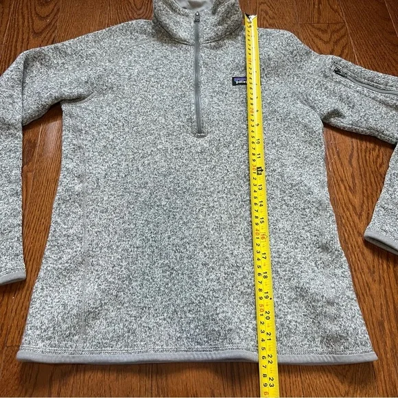 Patagonia Better Sweater Fleece Quarter 1/4 Zip Up Jacket Birch White - Size XS - Picture 15 of 16